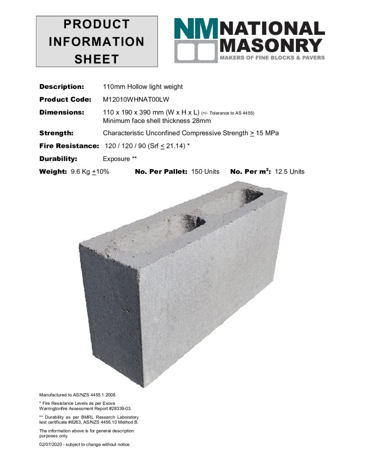 thumbnail of National-Masonry-SQLD-NSW-Technical-Data-Sheet-12-01LW