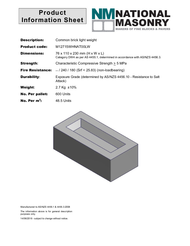 thumbnail of National-Masonry-SQLD-NSW-Technical-Data-Sheet-12-715LW