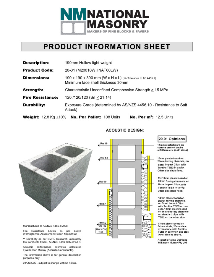 thumbnail of National-Masonry-SQLD-NSW-Technical-Data-Sheet-20-01LW