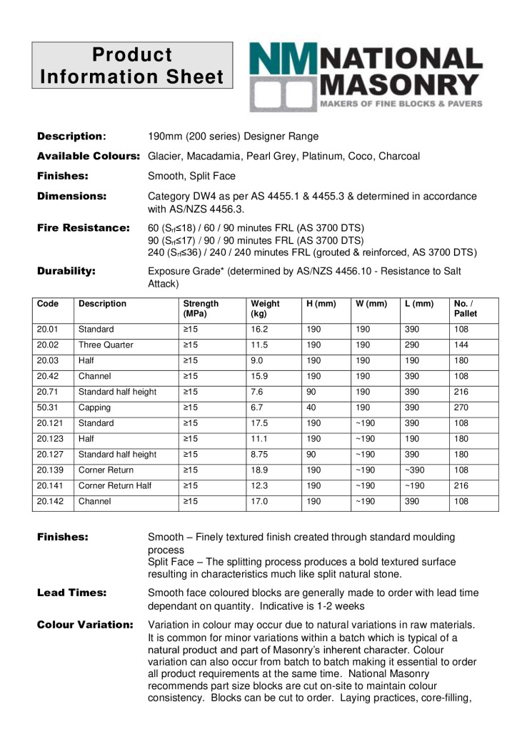 thumbnail of National-Masonry-SQLD-NSW-Technical-Data-Sheet-200-series-Designer-Range-Smooth-Split