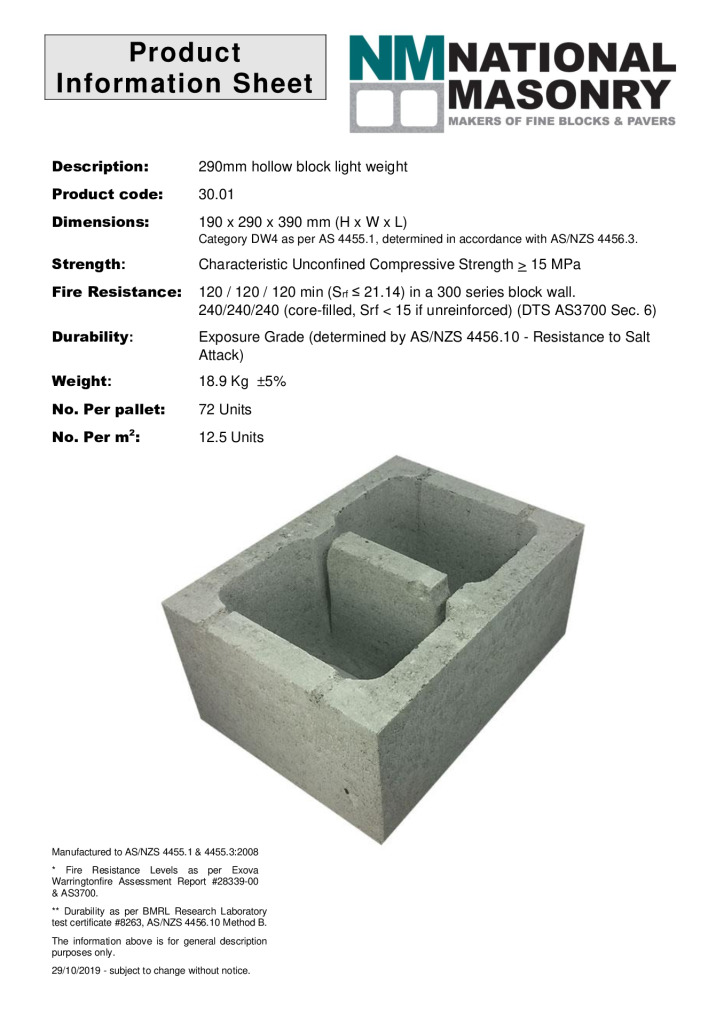 thumbnail of National-Masonry-SQLD-NSW-Technical-Data-Sheet-30-01