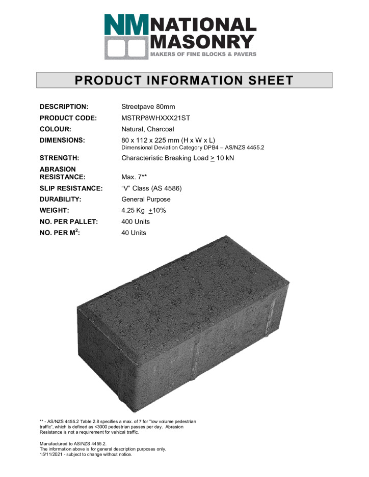 thumbnail of National-Masonry-SQLD-NSW-Technical-Data-Sheet-SP80-Streetpave