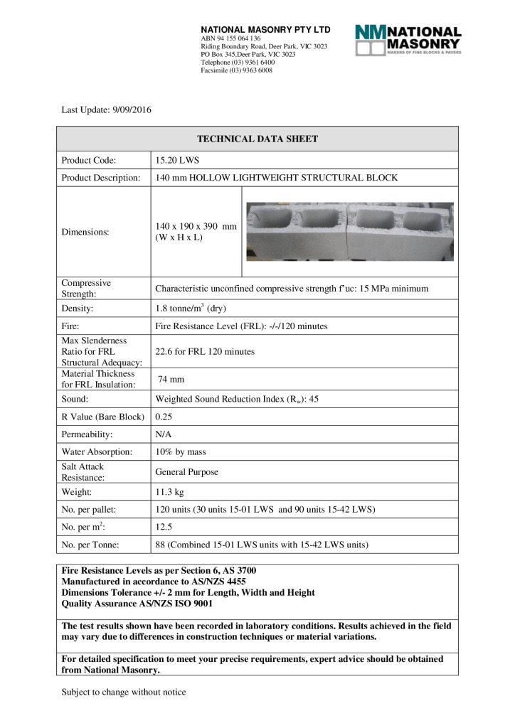 thumbnail of National-Masonry-VIC-Technical-Data-Sheet-15-20-LWS