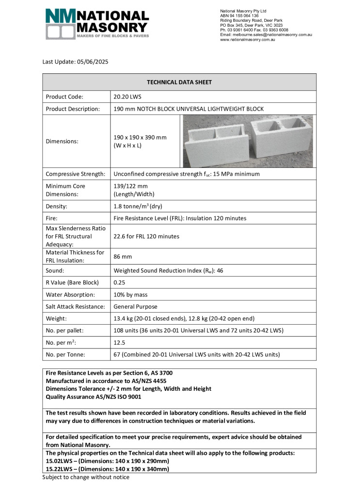 thumbnail of VIC-Technical-Data-Sheet-20.20 LWS